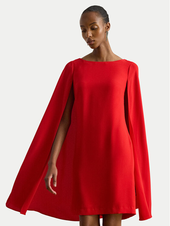 LAUREN RALPH LAUREN Kokteilinė suknelė · Raudona · Mini