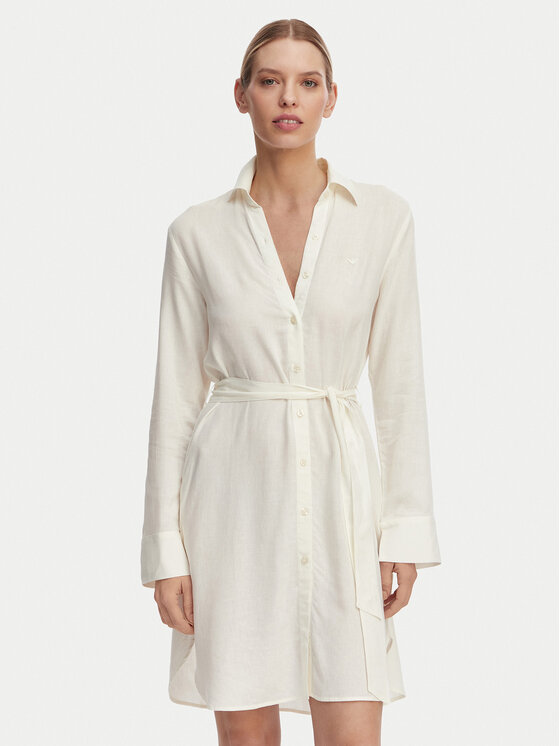 Emporio Armani Marškinių tipo suknelė · Balta · Midi