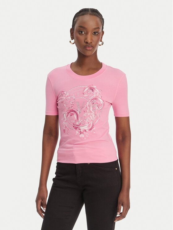 Versace Jeans Couture Marškinėliai · Rožinė
