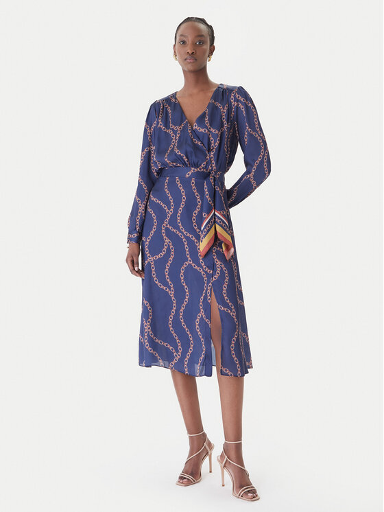 Rinascimento Kokteilinė suknelė · Tamsiai mėlyna · Midi