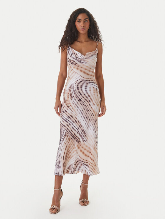 Guess Kokteilinė suknelė · Smėlio · Midi
