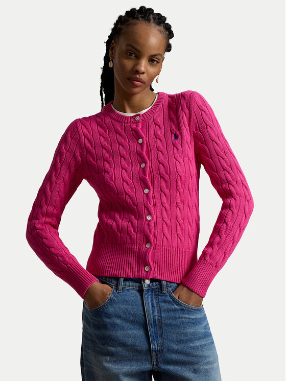 Polo Ralph Lauren Kardiganas · Rožinė · Slim Fit