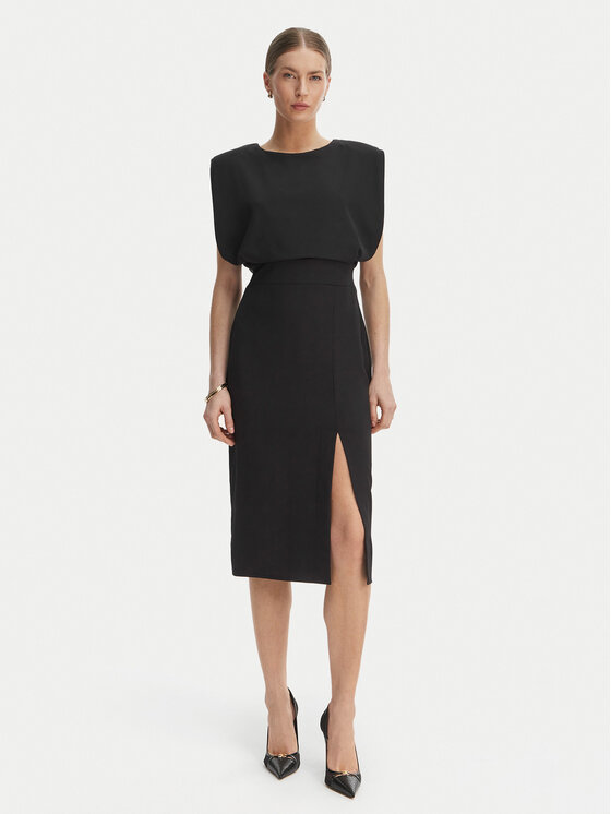 Rinascimento Kokteilinė suknelė · Juoda · Midi