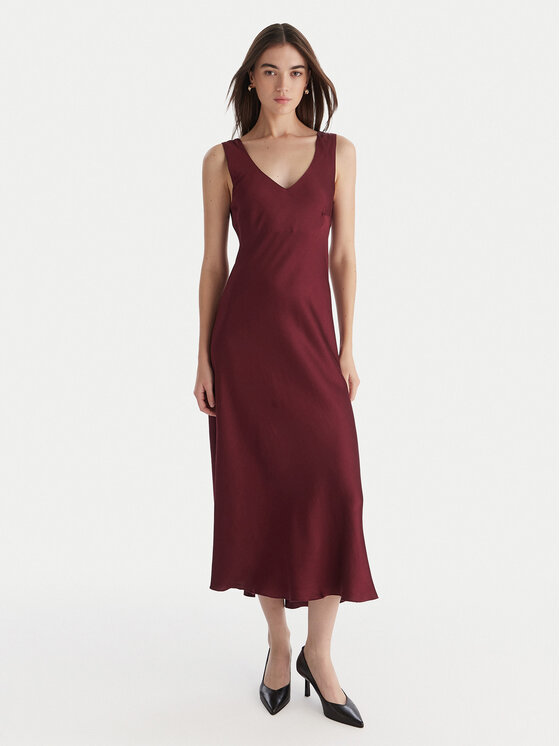 ViCOLO Kokteilinė suknelė · Vyšninė · Midi