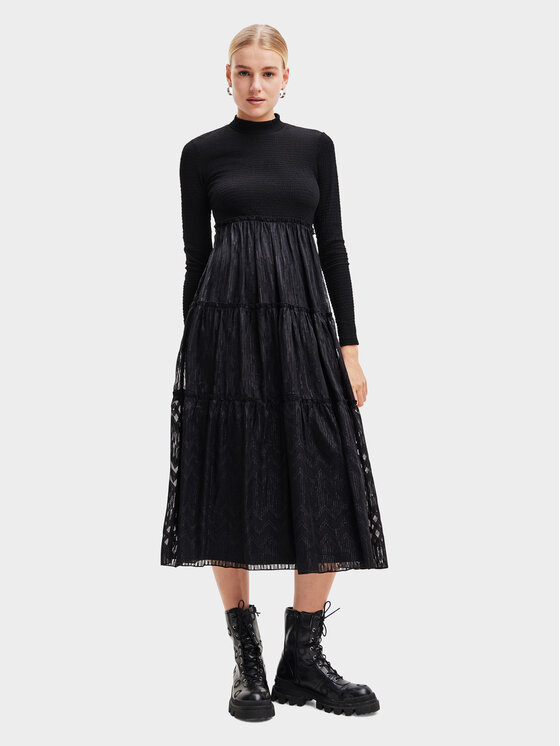 Desigual Kasdieninė suknelė · Juoda · Midi