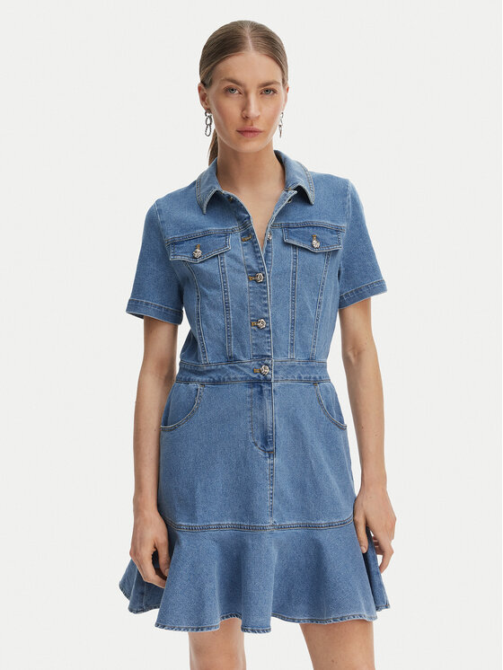 Morgan Džinsinė suknelė · Mėlyna · Mini