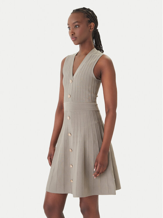 Guess Trikotažinė suknelė · Žalia · Mini