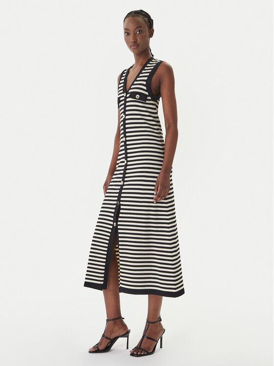 LOLA CASADEMUNT Trikotažinė suknelė · Juoda · Midi