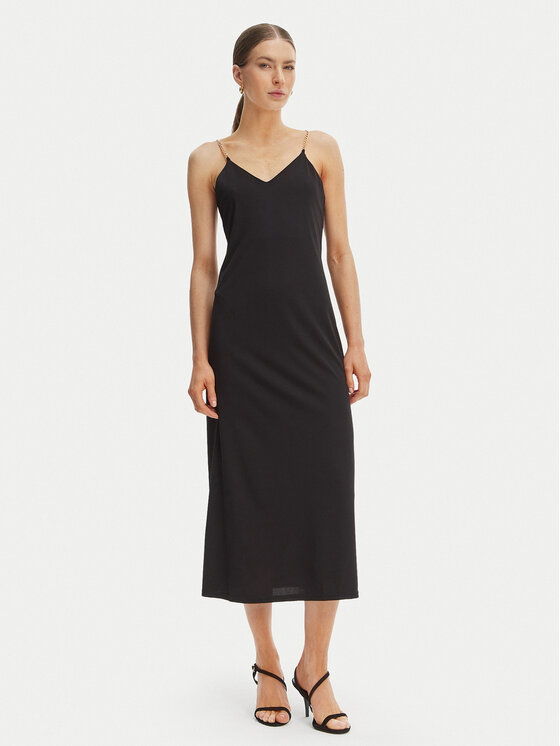 Morgan Kokteilinė suknelė · Juoda · Midi