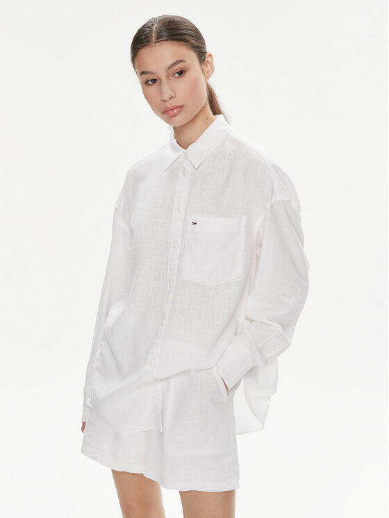 Tommy Jeans Marškiniai · Balta