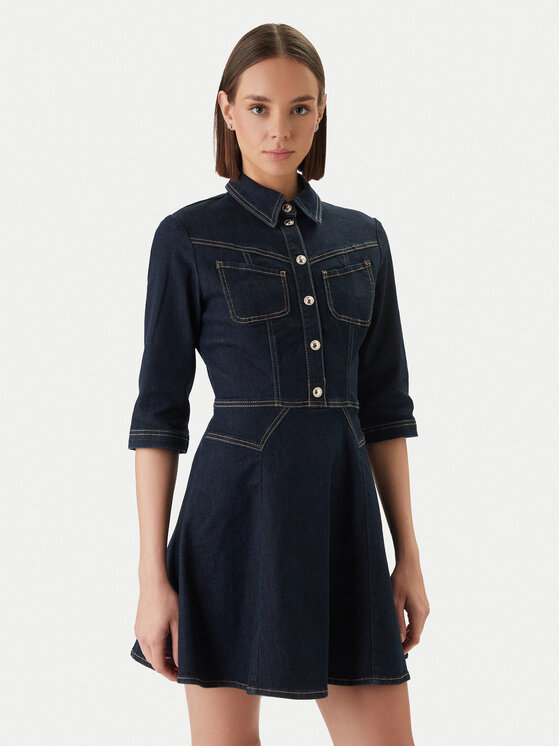 Morgan Džinsinė suknelė · Tamsiai mėlyna · Mini