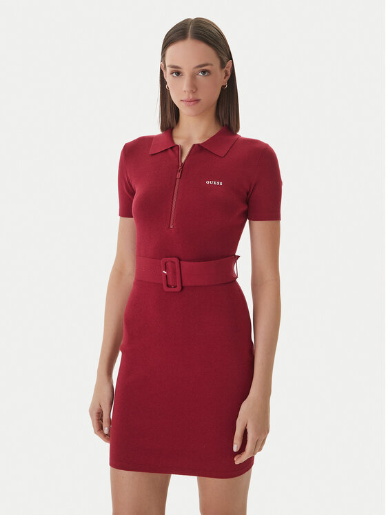 Guess Trikotažinė suknelė · Vyšninė · Mini