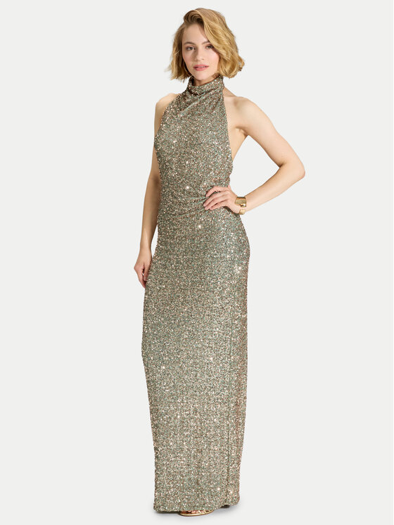 Swing Vakarinė suknelė · Žalia · Maksi