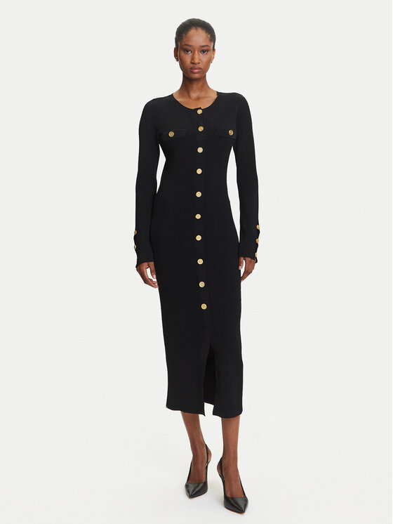 KARL LAGERFELD Trikotažinė suknelė · Juoda · Midi