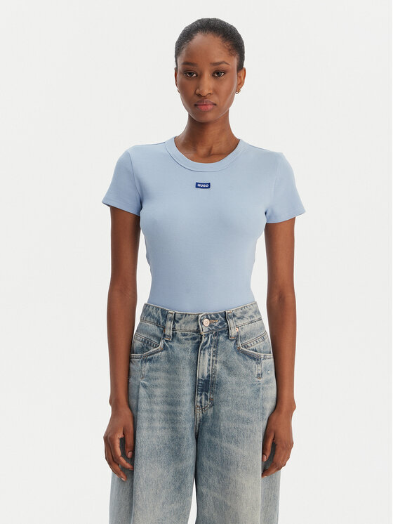 HUGO Marškinėliai · Žydra