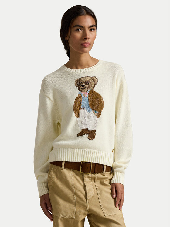 Polo Ralph Lauren Megztinis · Écru · Relaxed Fit