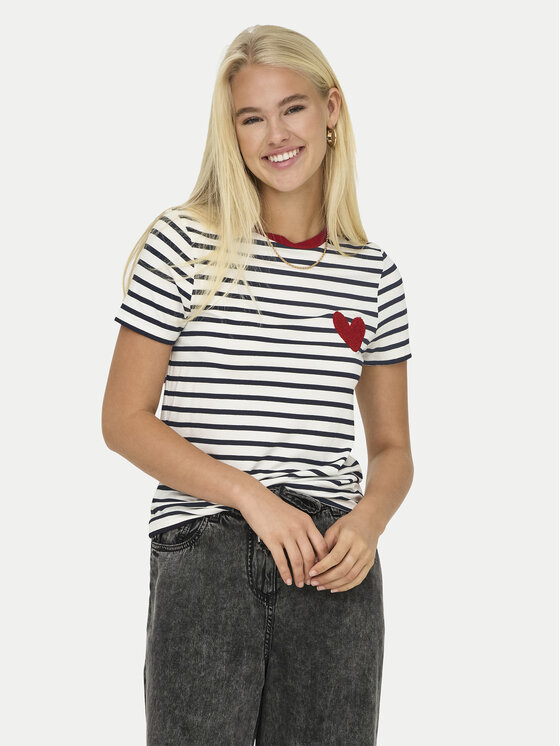 ONLY Marškinėliai · Balta