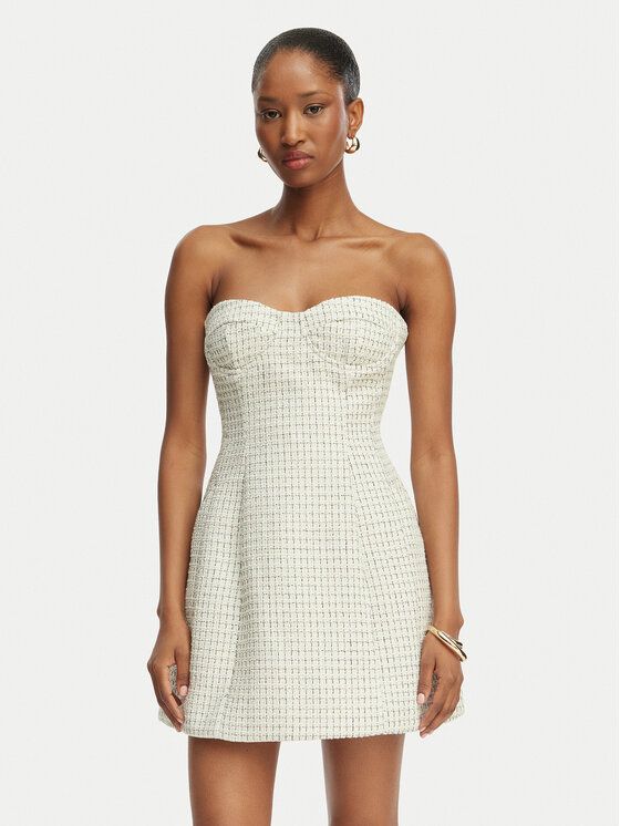 Bardot Kokteilinė suknelė · Kreminė · Mini