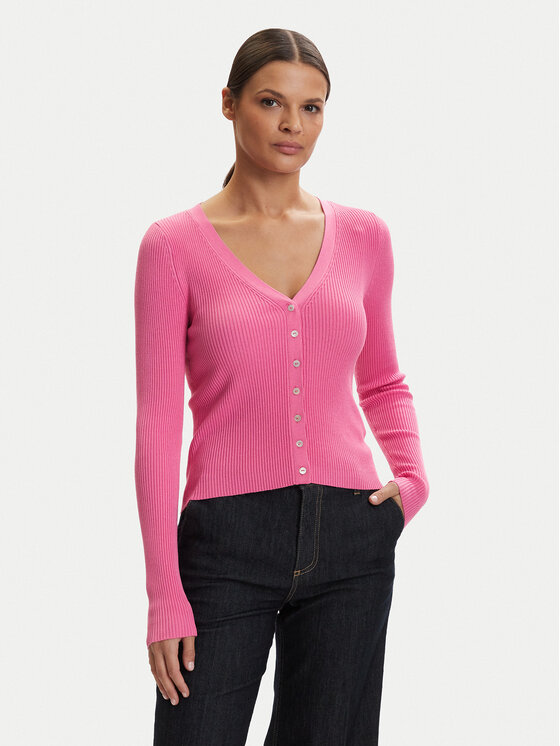 ONLY Kardiganas · Rožinė · Slim Fit