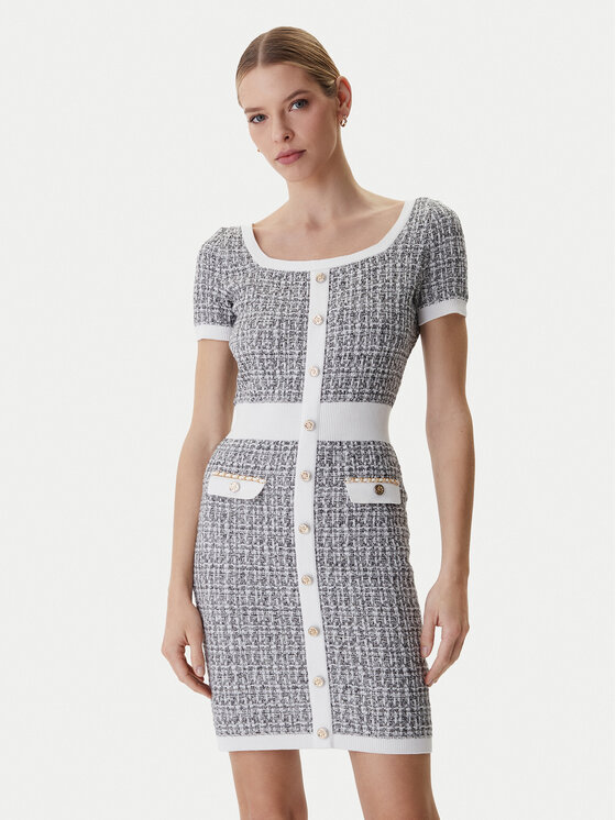 Guess Trikotažinė suknelė · Pilka · Mini