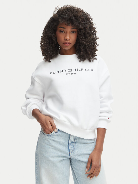 Tommy Hilfiger Džemperis · Balta · Regular Fit