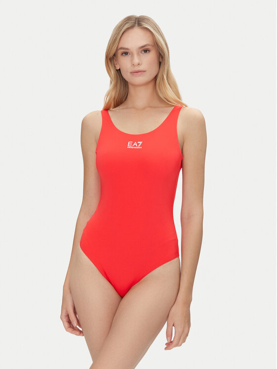 EA7 Emporio Armani Maudymosi kostiumėlis · Raudona