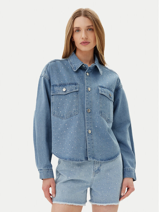 Pieces Džinsinė striukė · Mėlyna