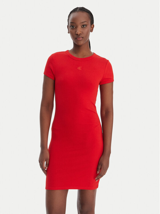 Calvin Klein Jeans Kasdieninė suknelė · Raudona · Mini