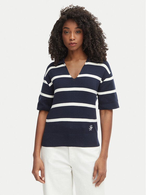 Tommy Hilfiger Megztinis · Tamsiai mėlyna · Regular Fit