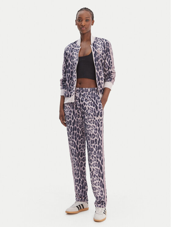 adidas Sportinis kostiumas Essentials 3-Stripes Animal KB8935 Violetinė Regular Fit