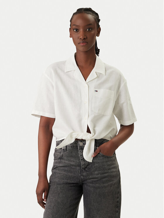 Tommy Jeans Marškiniai · Balta