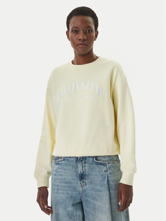 Calvin Klein Jeans Džemperis · Balta · Regular Fit