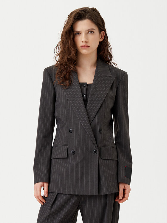 HUGO Švarkas · Pilka · Regular Fit