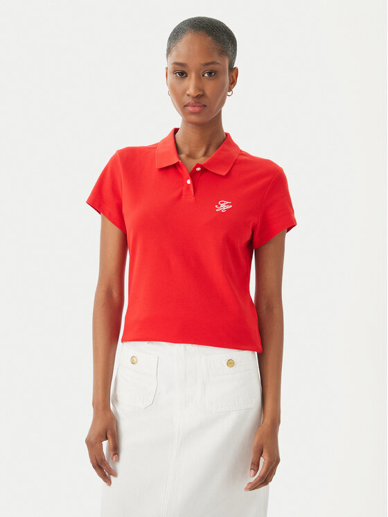 Tommy Hilfiger Polo marškinėliai · Raudona