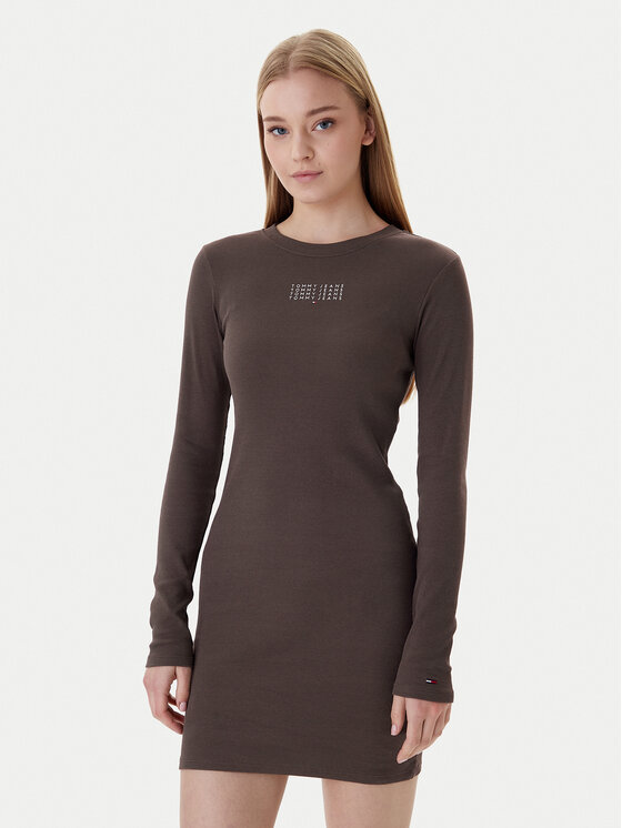 Tommy Jeans Kasdieninė suknelė · Ruda · Mini