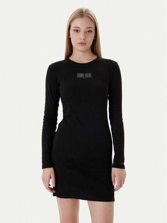 Tommy Jeans Kasdieninė suknelė · Juoda · Mini