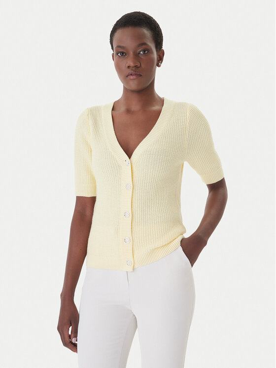 Morgan Kardiganas · Geltona · Slim Fit