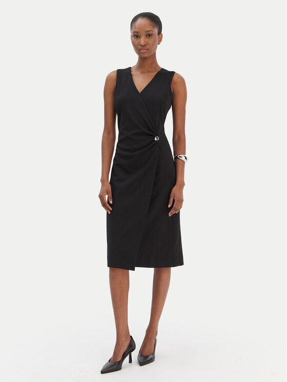 Calvin Klein Kokteilinė suknelė · Juoda · Midi