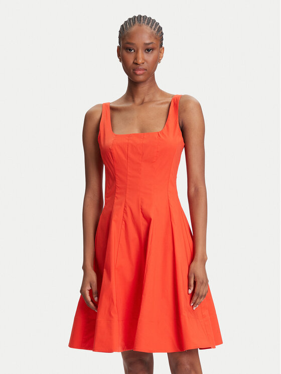 STAUD Kasdieninė suknelė · Oranžinė · Mini