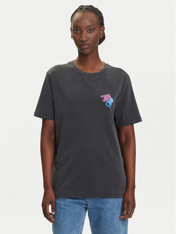 Tommy Jeans Marškinėliai · Pilka