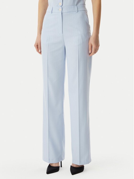 Morgan Medžiaginės kelnės · Šviesiai mėlyna · Regular Fit