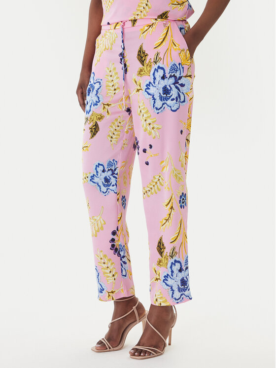 LOLA CASADEMUNT Medžiaginės kelnės · Rožinė · Slim Fit