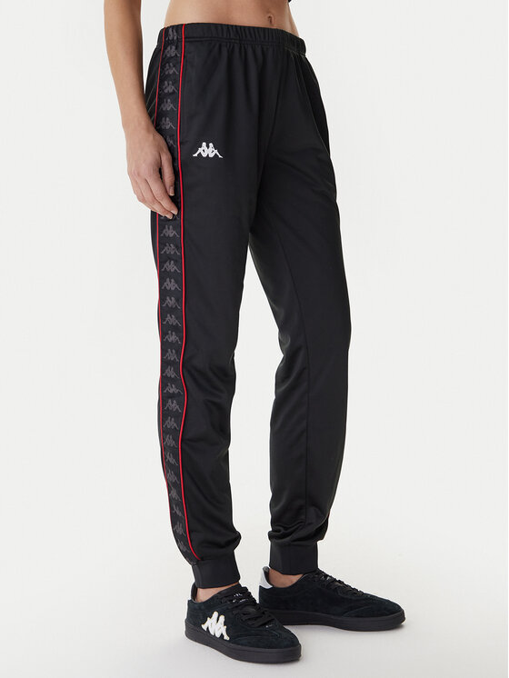 Kappa Sportinės kelnės · Juoda · Slim Fit