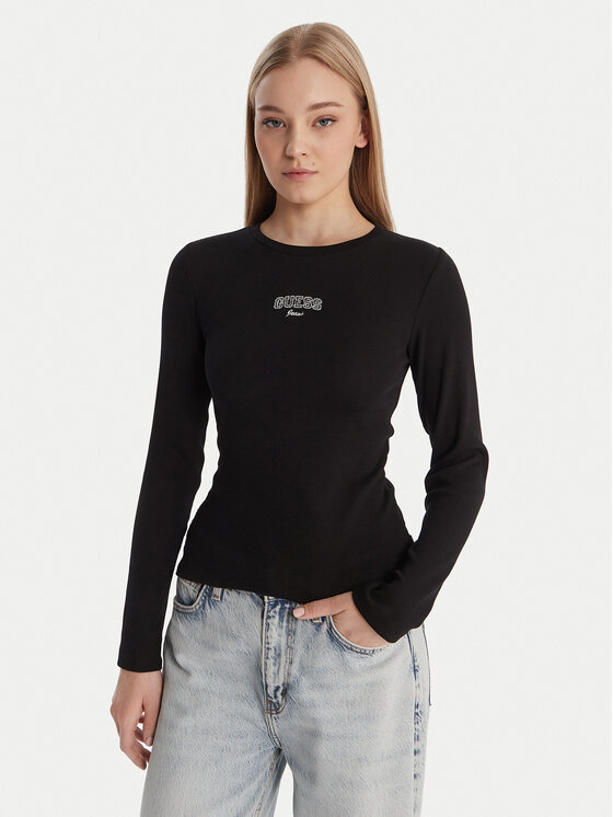 Guess Jeans Marškinėliai · Juoda