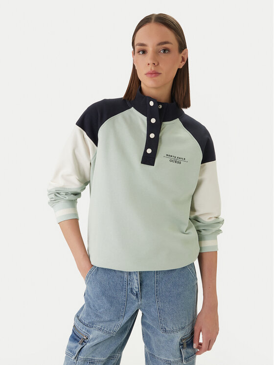 Guess Džemperis · Žalia · Regular Fit