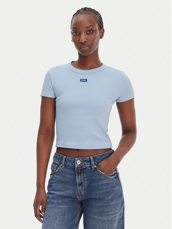 HUGO Marškinėliai · Žydra