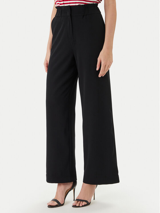 Morgan Palazzo kelnės · Juoda · Regular Fit