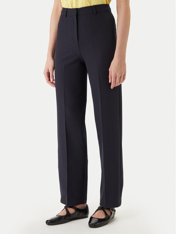 Morgan Medžiaginės kelnės · Tamsiai mėlyna · Regular Fit