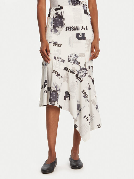 Desigual Midi sijonas · Balta · Midi