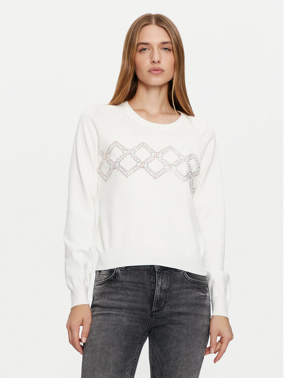 Liu Jo Sport Megztinis · Balta · Regular Fit